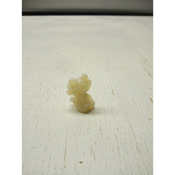 MIB MOSSER GLASS 1-5/8" "PEE WEE"THE BALLOON CLOWN CREAM COLORED GLASS - Picture 2 of 5